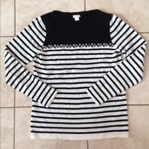 JCrew lightweight striped sweater- small